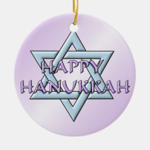 Chanukah Star von David Keramik Ornament