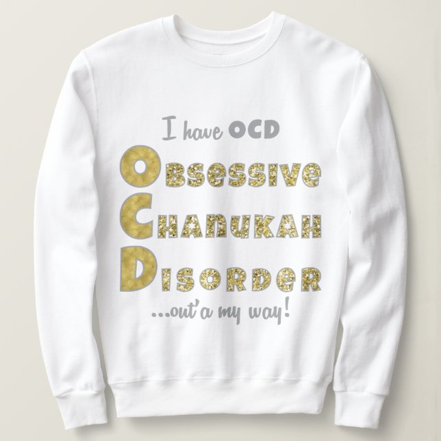 Chanukah Women's Pullover Sweatshirt "OChanukahD" (Design vorne)