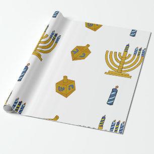 Chanukah Wrapping Paper Geschenkpapier