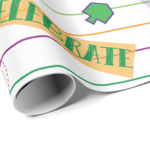 Chanukah Wrapping Paper "Hanukkah Party" Geschenkpapier