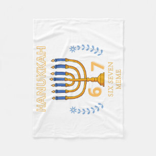 Chanukka 67 Sechs Sieben Meme Fleecedecke