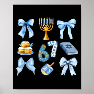 Chanukka 67 Six Seven Mädchen Kids 67 Meme Coquett Poster