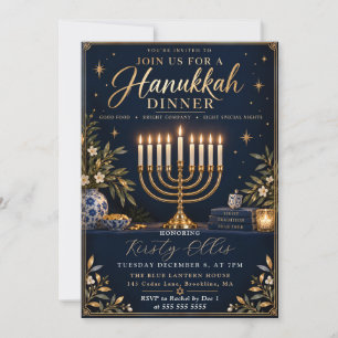Chanukka-Abendessen Einladung