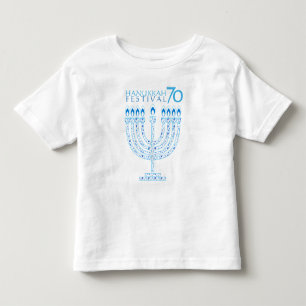 Chanukka beleuchtet Festival-Jahrestag 70 Kleinkind T-shirt
