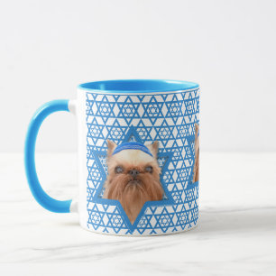 Chanukka-Davidsstern - Brüssel Griffon Tasse