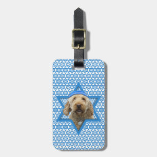 Chanukka-Davidsstern - GoldenDoodle Gepäckanhänger
