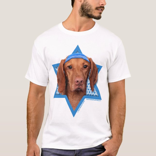Chanukka-Davidsstern - Vizsla - Reagan T-Shirt (Vorderseite)
