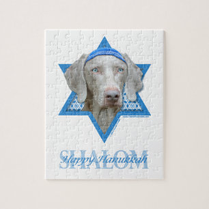 Chanukka-Davidsstern - Weimaraner Puzzle