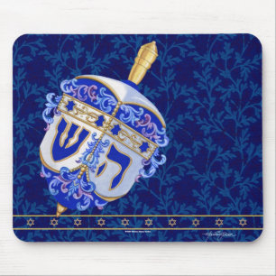 Chanukka Dreidel Mousepad