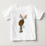 Chanukka-Elche! Baby T-shirt<br><div class="desc">Dieser kleine Cartoonelch Menorah wünscht Ihnen ein Moosed glückliches Chanukka!</div>