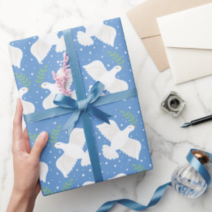 Chanukka-Friedens-Tauben-Geschenkpapier Geschenkpapier