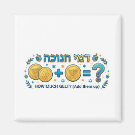 Chanukka-Geld-Mathe-Spiel - Bildungsergänzung Magnet