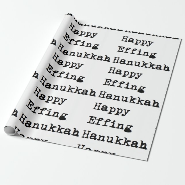 Chanukka glückliche effing chanukah geschenkpapier (Ungerollt)