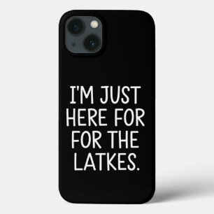 Chanukka Ich bin nur wegen der Latkes hier jüdisch Case-Mate iPhone Hülle