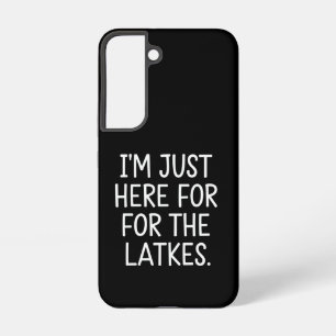 Chanukka Ich bin nur wegen der Latkes hier Jüdisch Samsung Galaxy Hülle