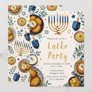 Chanukka-Latke-Party Einladung
