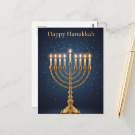 Chanukka-Lichter-Postkarte Postkarte