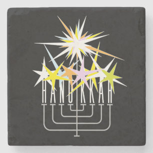 Chanukka-Lichter Steinuntersetzer