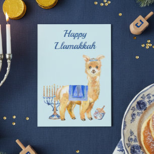 Chanukka Lustiges Lama Llamakkah Chrismukka Feiertagskarte