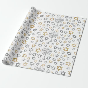 Chanukka-Menora Geschenkpapier