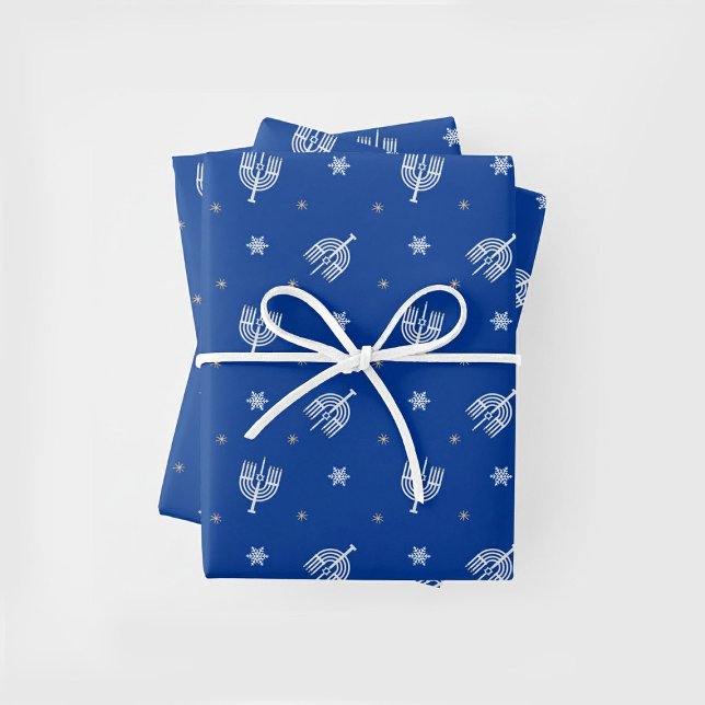 Chanukka-Menora Geschenkpapier Set (Von Creator hochgeladen)
