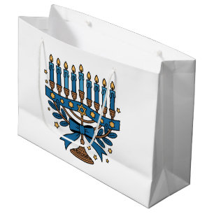 Chanukka-Menora Große Geschenktüte