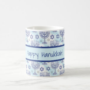Chanukka-Menora Stern Davids Doodle-Kunststil Kaffeetasse