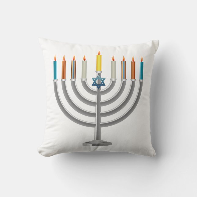 Chanukka menorah kissen (Vorderseite)