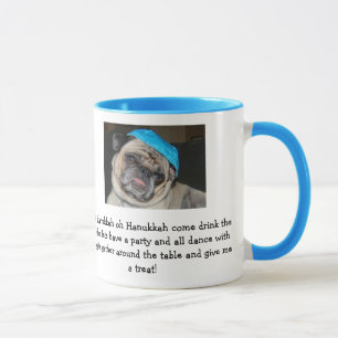 Chanukka-Mops-Tasse coffe Schale Tasse