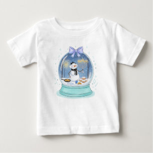 Chanukka-Schneekugel Baby T-shirt