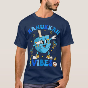 Chanukka-Stimmung Lustiger Dreidel Dabbing Menora  T-Shirt