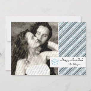 Chanukka Stripes Karte