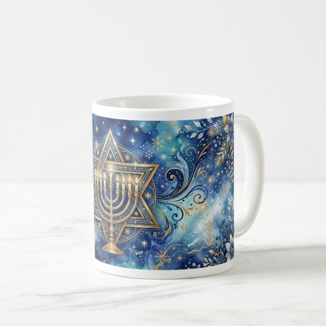 Chanukka-Tasse Kaffeetasse (VorderseiteRechts)