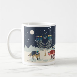 Chanukka-Tiere Menorah Wüste Tasse