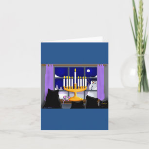 Chanukka-Weihnachtskarte Feiertagskarte