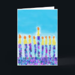 Chanukkah Grüße Feiertagskarte<br><div class="desc">Eine festliche und warme chanukkah Karte passend für jedes.</div>