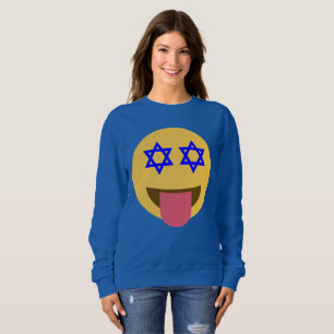 chanukkah hanukkah emoji Frauen Sweatshirt