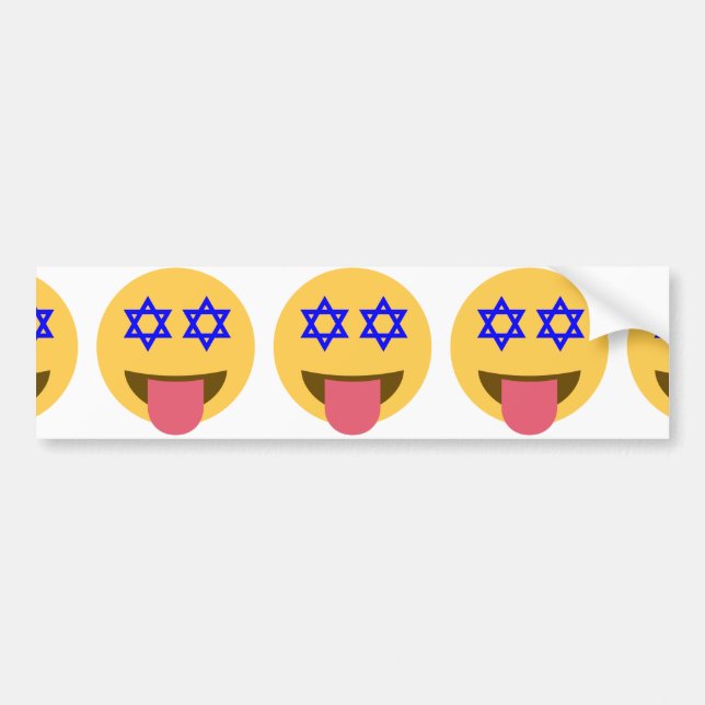 chanukkah hanukkka emoji autoaufkleber (Vorne)
