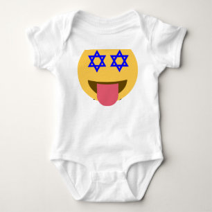 chanukkah hanukkka emoji baby strampler