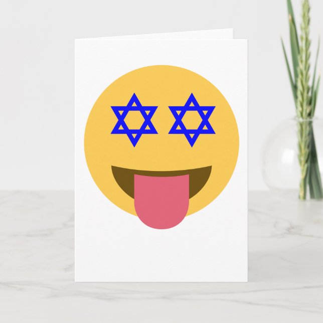 chanukkah hanukkka emoji feiertagskarte (Vorderseite)