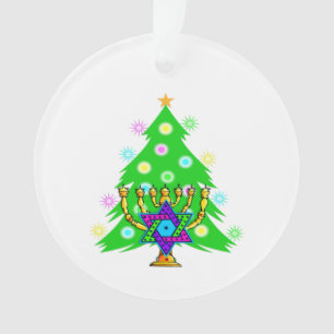 Chanukkah und Weihnachten Ornament