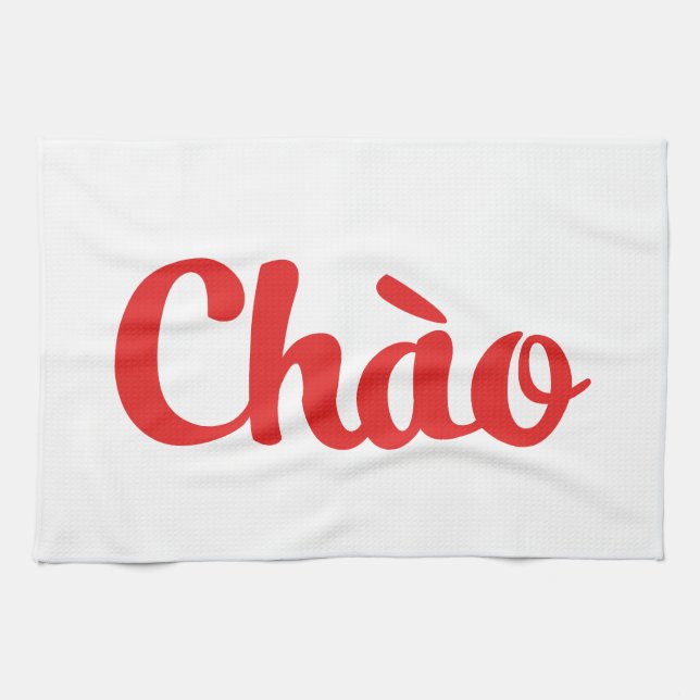 Chào / Hello ~ Vietnam / Vietnamese / Tiet ng Vivi Handtuch (Horizontal)