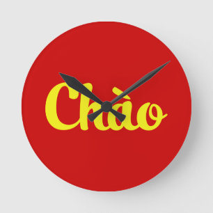 Chào / Hello ~ Vietnam / Vietnamese / Tiet ng Vivi Runde Wanduhr