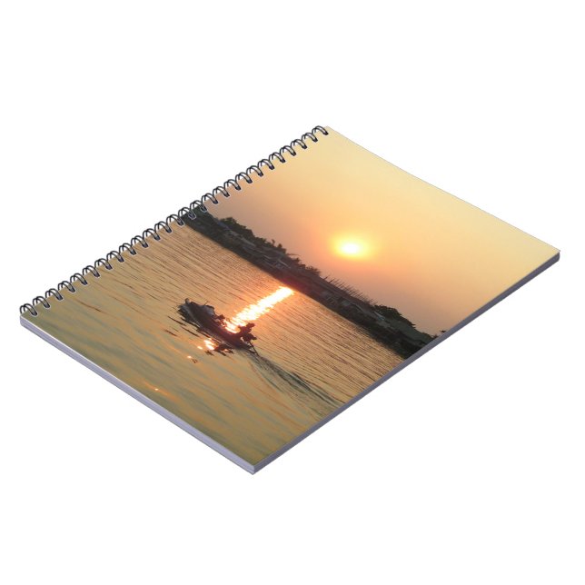 Chao Phraya Fluss Sunset ... Ayutthaya, Thailand Notizblock (Linke Seite)