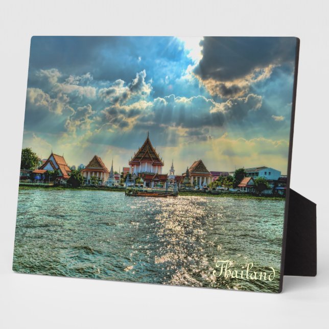Chao Phraya River, Thailand Fotoplatte (Seite)