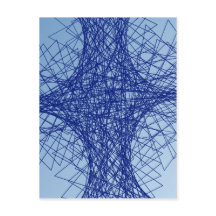 chaoblaue abstrakte Kunst