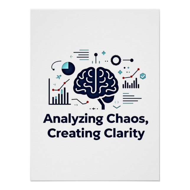 Chaos analysieren, Klarheit schaffen Poster (Vorderseite)