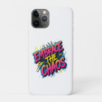 Chaos annehmen – Grunge-Typografie-Zitat-Design