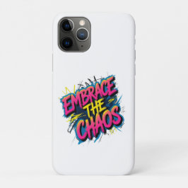 Chaos annehmen – Grunge-Typografie-Zitat-Design Case-Mate iPhone Hülle