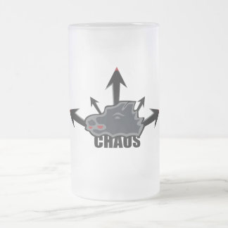 Chaos-Bier-Tasse Mattglas Bierglas